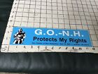 Vintage Unused Bumper Sticker: G.O.- N.H. Protect My Rights - gun owners NH