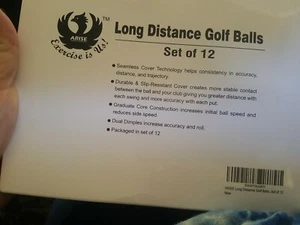 ARISE  LONG DISTANCE  DOZEN White  GOLF BALLS   - Picture 1 of 2