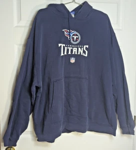Vintage Tennessee Titians Hoodie Blue Big Tall 2 XL Reebok Classic NFL Football - Picture 1 of 16