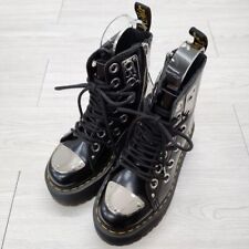Dr.Martens Jadon Max Rebel Size E Platform Boots Side Zip Black 4-0305G