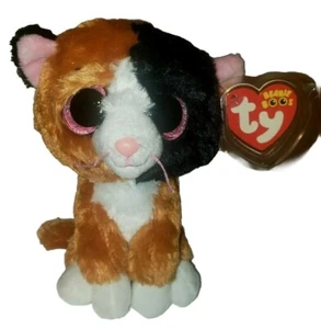 Ty Beanie Boos -  TAURI the Calico Cat (6 Inch) NEW MWMTs Stuffed Animal Toy - Picture 1 of 11