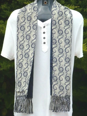 Vintage EPISODE Silk Rayon Scarf Cravat Dapper Scooter Mod Ascot Goodwood Retro - Image 1 of 4