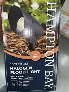 Hampton Bay Black Low Voltage Halogen Flood Light 50W; 1003 111 651 NOB - Picture 1 of 2