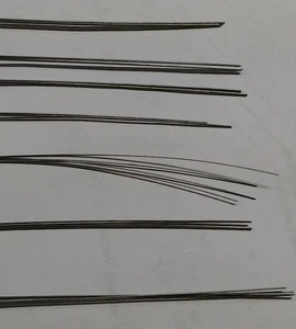 Wolfram Draht / Tungsten wire 0,7 x 200 mm - Bild 1 von 1