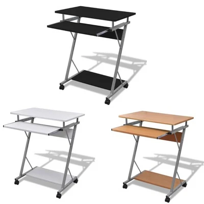 Computertisch Computerwagen PC Tisch Bürotisch Laptop Rollen Schreibtisch vidaXL - Bild 1 von 4
