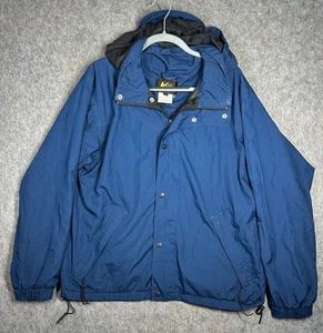 Chaqueta impermeable vintage REI Elements para hombre M azul con capucha senderismo abrigo de lluvia - Imagen 1 de 11