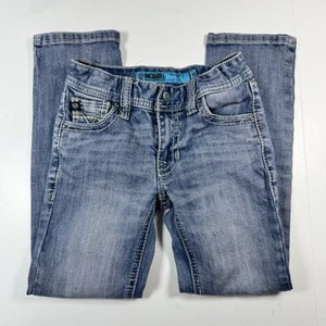 Rock & Roll Youth Boy's Revolver Slim Fit Straight Leg Jean Size 6R STAINS - Picture 1 of 16