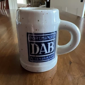 Vintage German Salt Glaze Pottery Mini Stein 2.5" , DAB - Dortmunder - Picture 1 of 11