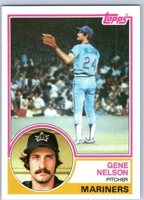 1983 Topps #106 Gene Nelson Seattle Mariners Baseball Card  - Image 1 of 2