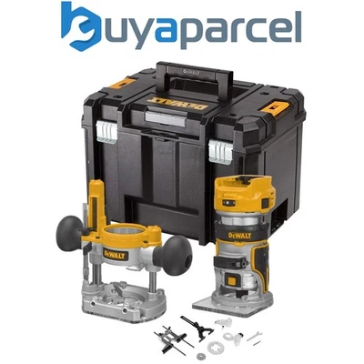 Dewalt DCW604NT 18v XR Brushless Laminate Trimmer 1/4" Router + Plunge Base Case - Image 1 of 4