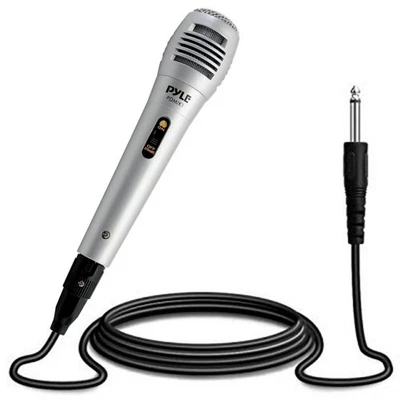 Pyle PDMIK1 Professional Moving Coil Dynamic Handheld Microphone, 6.5 Ft. Cable - Image 1 of 4