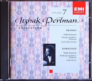 Itzhak PERLMAN: KORNGOLD BRAHMS Violinkonzerte GIULINI PREVIN CD Violin Concerto - Picture 1 of 1