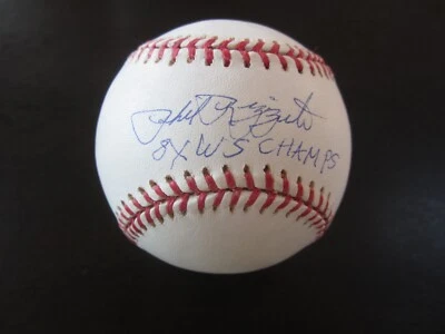 Phil Rizzuto Autograph Signed Baseball Ball JSA (B21) New York Yankees WS Champs - Image 1 of 2