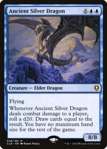 Ancient Silver Dragon NM/LP Commander Legends: Baldur's Gate FREE REG POST - Picture 1 of 1