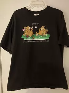 Camiseta Marrón XL Divertida Manga Corta COMO NUEVA - Imagen 1 de 4
