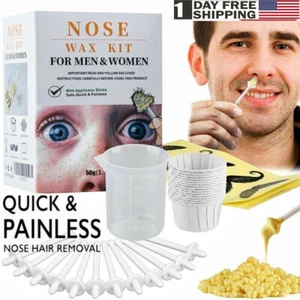 Nose Ear Hair Removal Wax Bead Kit Nasal Effective Painless for Hair Removal Wax - Picture 1 of 12
