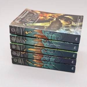 PERCY JACKSON and the Olympians Complete Series Set 1-5 Rick Riordan PB Lot of 5 - Picture 1 of 7