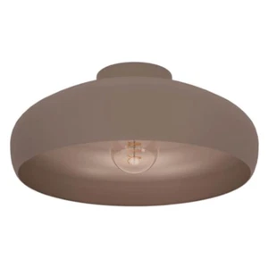 EGLO Lampada da soffitto Mogano, luce da soffitto rotonda in acciaio color moka, - Foto 1 di 1
