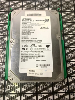 Seagate Barracuda ATA IV 40GB Internal 7200RPM 3.5" (ST340016A) HDD - Image 1 of 3