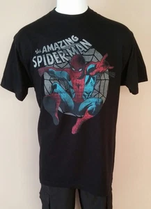 SPIDER-MAN THE AMAZING SPIDERMAN BLK MARVEL MOVIE SM SMALL GRAPHIC TEE SHIRT NEW - Picture 1 of 1
