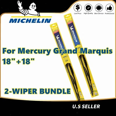 Стандартные стеклоочистители лезвия упаковка 2 шт подходят для 1975-1990 Mercury Grand Marquis 30180x2 - Изображение 1 из 4