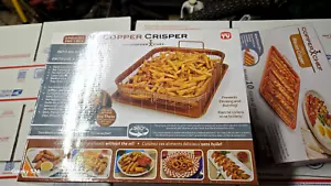COOPER CRISPER BY COPPER CHEF AS SEEN ON TV TRANFORMS YOUR OVEN N2 AN AIR FRYER - Picture 1 of 2