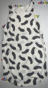 H&M women’s Sz:6 Summer sleeveless dress leaves print, knee length - Picture 1 of 4