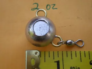 7 pezzi. FLUKE EAR BALL JIGS CON PRESA OCULARE E #3 GIREVOLE, 2 OZ. NON DIPINTO - Foto 1 di 2