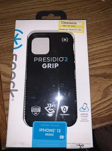 Mini Funda Speck Presidio 2 Grip iPhone 12, Negra - Imagen 1 de 2
