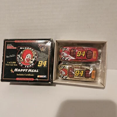 Juego de 2 coches Racing Champions McDonalds Happy Meal 94 Bill Elliott rojo dorado Foto 1 de 3