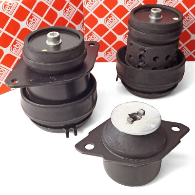 3x FEBI Motorlager Hydrolager Satz für SEAT Cordoba Ibiza II Inca VW Golf III IV - Bild 1 von 4