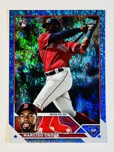 2023 Topps Update Series Blue Foil /999 Narciso Crook #US186 Rookie RC Red Sox