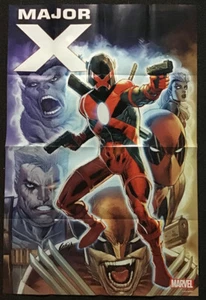 MARVEL "MAJOR X" 24x36 POSTER PROMOZIONALE Rob Liefeld MAI ESPOSTO 4/2019 Wolverine - Foto 1 di 2