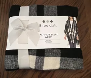 $98 MSRP Three Dots Cashmere Blend Wrap One Size Women New With Tags - Picture 1 of 17