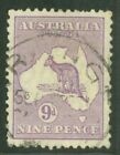 Sg 108 Australia 1929-30. 9D Violet. Very Fine Used Cat £29