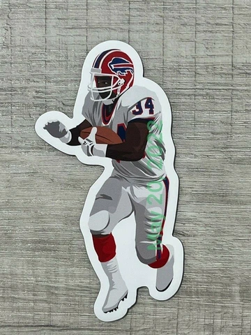 Thruman Thomas #34 MAGNET - Buffalo Bills Die cut Vinyl NFL Vector art Cover