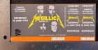Metallica - Vintage Jun 12 1993 Rotterdam, Netherlands Mint Whole Concert Ticket
