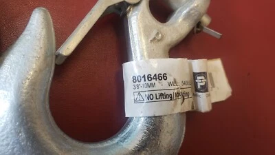 Lote de 2 ganchos deslizantes de horquilla G43 de cadena incomparable con pestillo acabado zinc 8016466 Foto 1 de 3