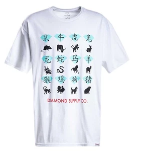 Nueva Camiseta Diamond Supply Co. Zodiac Crystal Clásica Para Hombre RDAM-583 - Imagen 1 de 2