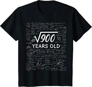 30 Birthday Son Him Girl Funny Math 30th Birt Youth Unisex T-shirt - Picture 1 of 6