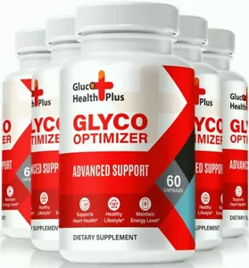 (5 Pack) Gluco Health Plus Blood Support Pills, Glyco Optimizer - Picture 1 of 8