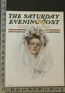 1909 PHILIP BOILEAU BRIDE WEDDNG MARRIAGE SEXY BEAUTY ILLUS ART COVER COV1422 - Picture 1 of 1