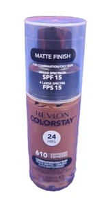 Revlon Colorstay Foundation 610 Espresso SPF 15 For Combination/Oily Skin 30ml - Picture 1 of 4