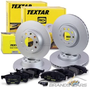 TEXTAR BREMSSCHEIBEN +BELÄGE VORNE+HINTEN FÜR AUDI A3 8V SEAT LEON 5F VW GOLF 7 - Bild 1 von 12
