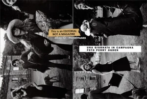 BRIDGET HALL Angela Lindvall 16-Page Fashion EDITORIAL VOGUE Italy November 1998 - Picture 1 of 8
