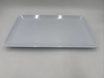 Rectangular Serving Tray 20L" x 11W" Melamine White Dishwasher Safe Durable - Image 1 of 4