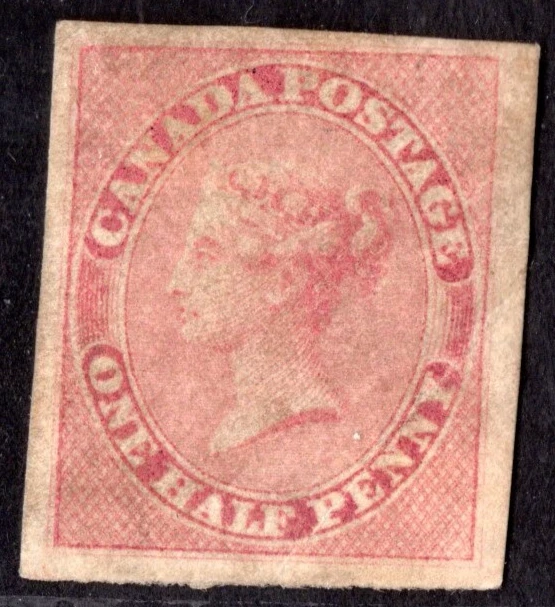 CANADA 1887 SCOTT #8 IMPERF 4 MARGINS MINT F–VF CATALOG VALUE $1,200 - Image 1 of 2