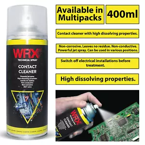 WRX Contact Cleaner 400ml High Quality Spray To Clean Electrical Contacts - Picture 1 of 7