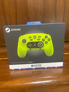 Wireless Hori pad Controller for Steam Neon Yellow HPC-067 - Picture 1 of 13
