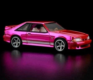Hot Wheels Red Line Club RLC 1993 Ford Mustang Cobra R Pink W/Protector. - Picture 1 of 4
